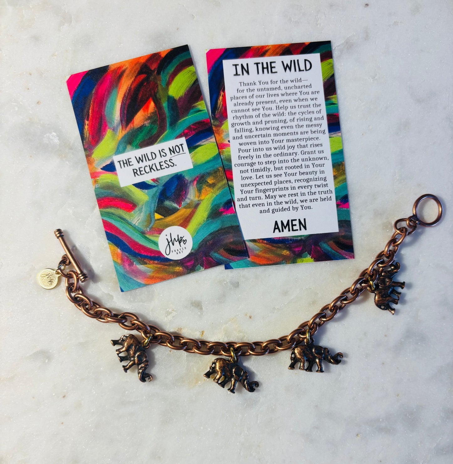 In the Wild Elephant Charm Bracelet