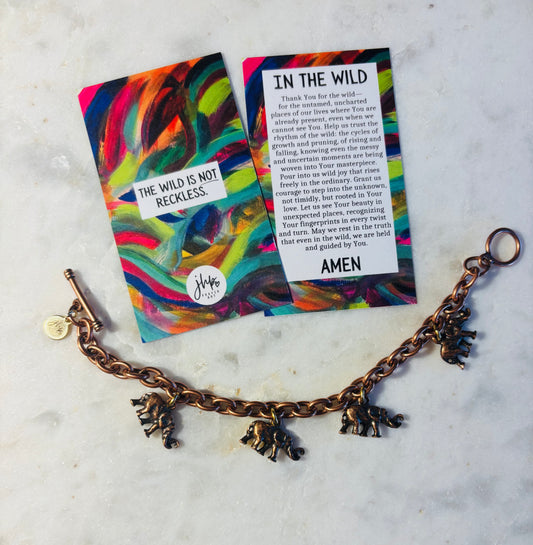 In the Wild Elephant Charm Bracelet