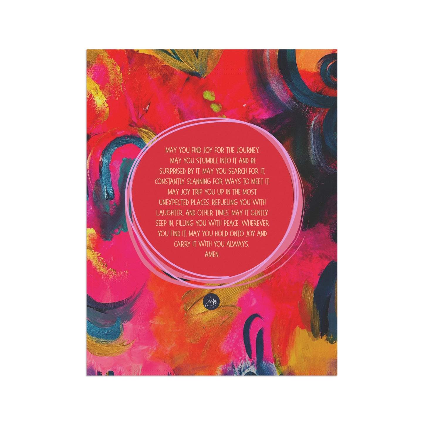Garden Flag — "Joy for the Journey" Colorful Inspirational Yard Banner