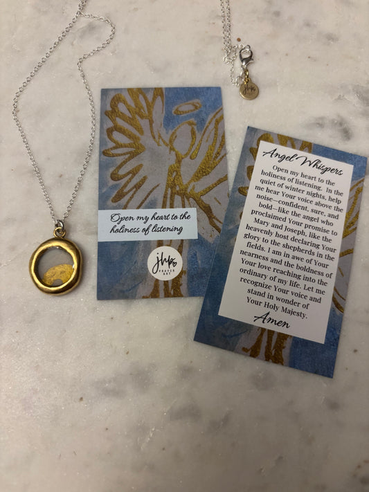 Angel Whispers, a jhp Prayer Art original Signature Necklace (3)