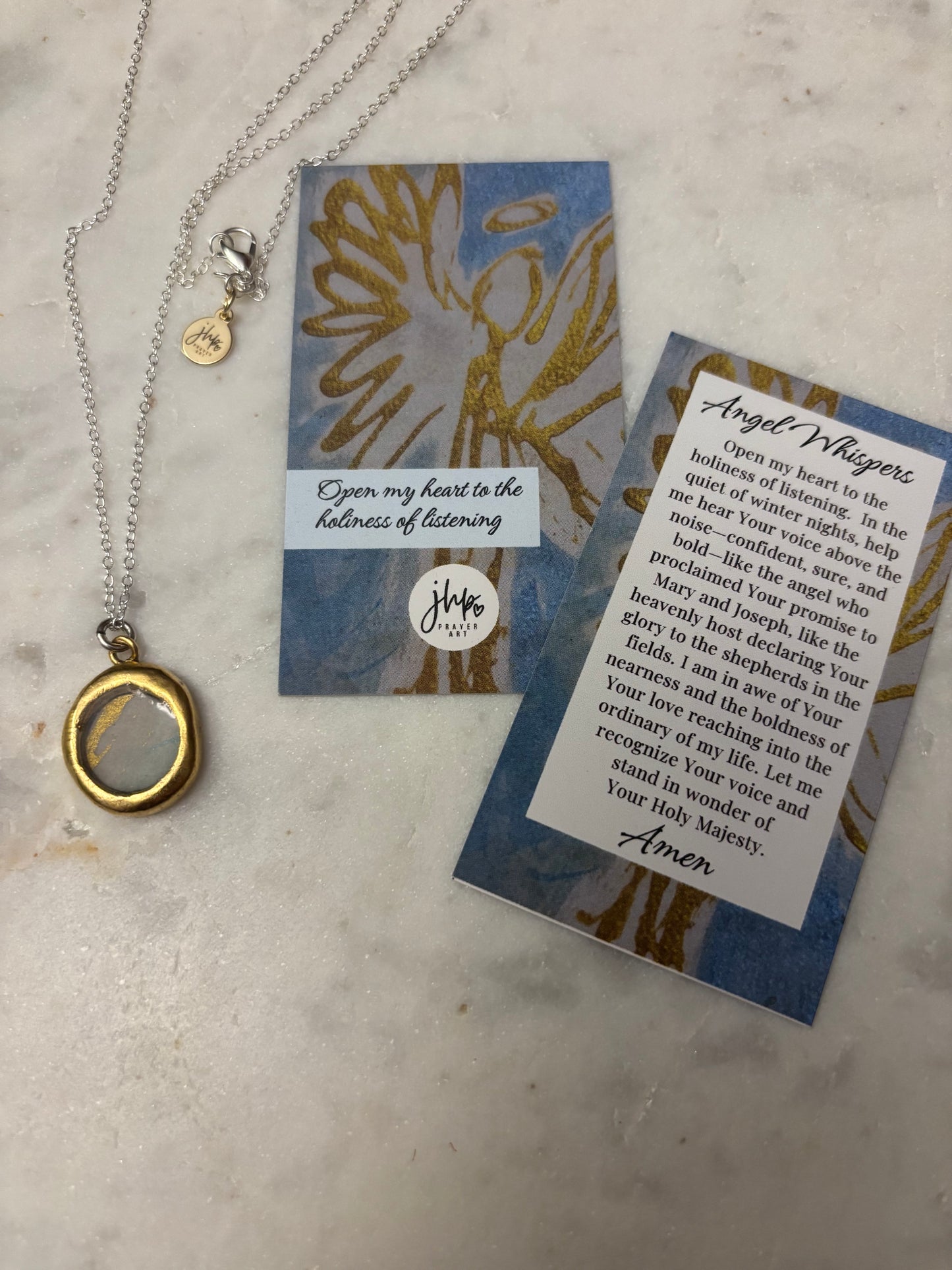 Angel Whispers, a jhp Prayer Art original Signature Necklace (4)