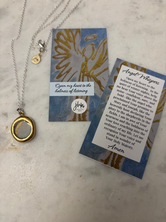 Angel Whispers, a jhp Prayer Art original Signature Necklace (4)