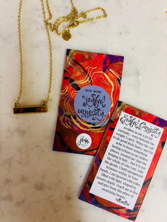 Joyful Curiosity, a jhp Prayer Art original Signature Necklace (14)