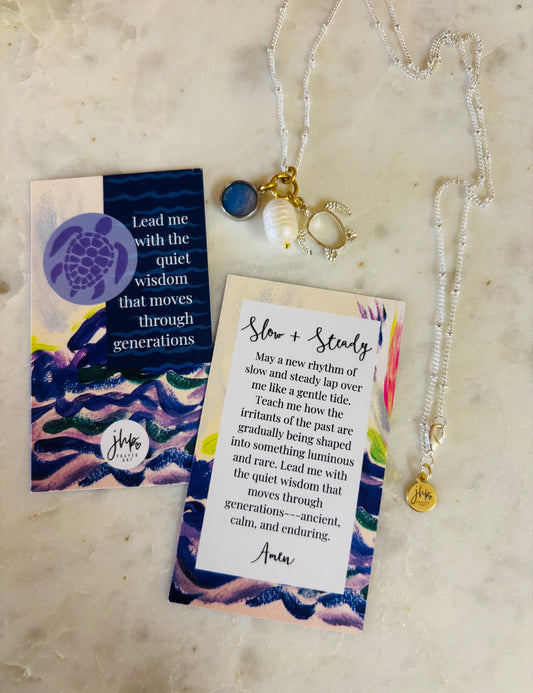 Slow + Steady, a jhp Prayer Art original Signature Necklace (5)