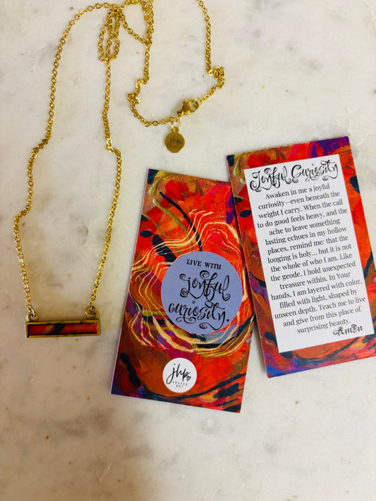 Joyful Curiosity, a jhp Prayer Art original Signature Necklace (12)