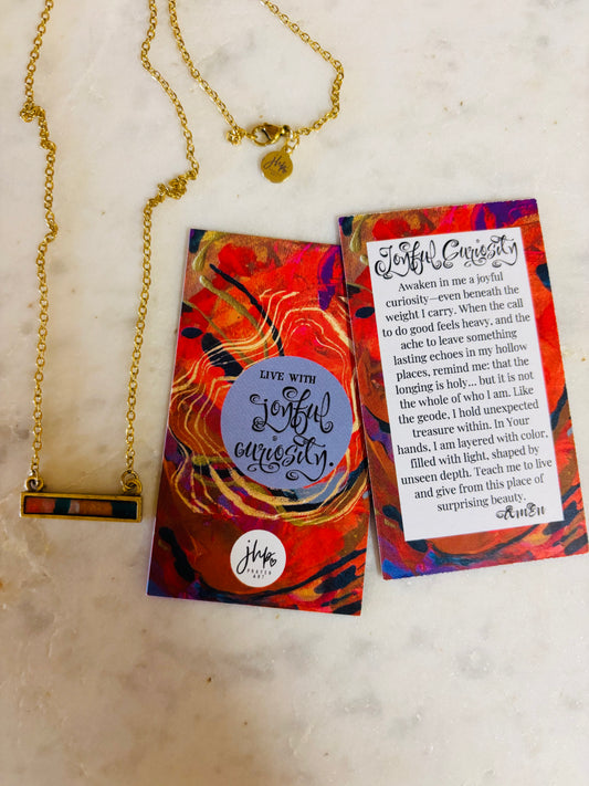 Joyful Curiosity, a jhp Prayer Art original Signature Necklace (11)
