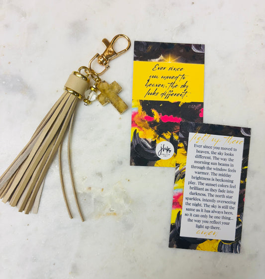 Light Up There Tassel Keychain