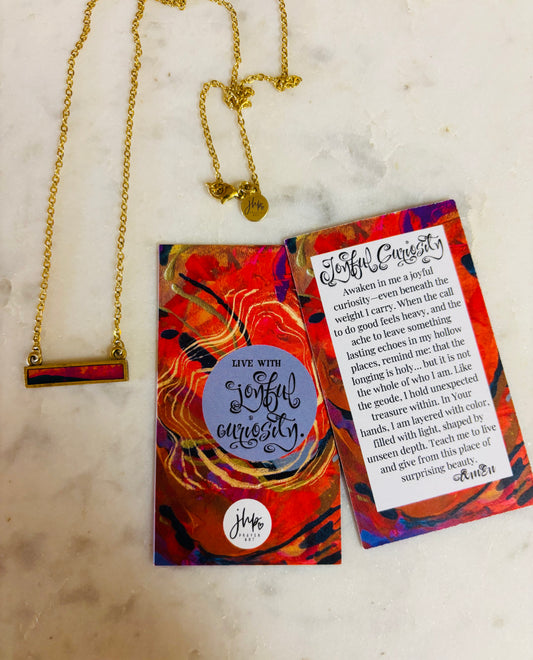 Joyful Curiosity, a jhp Prayer Art original Signature Necklace (13)