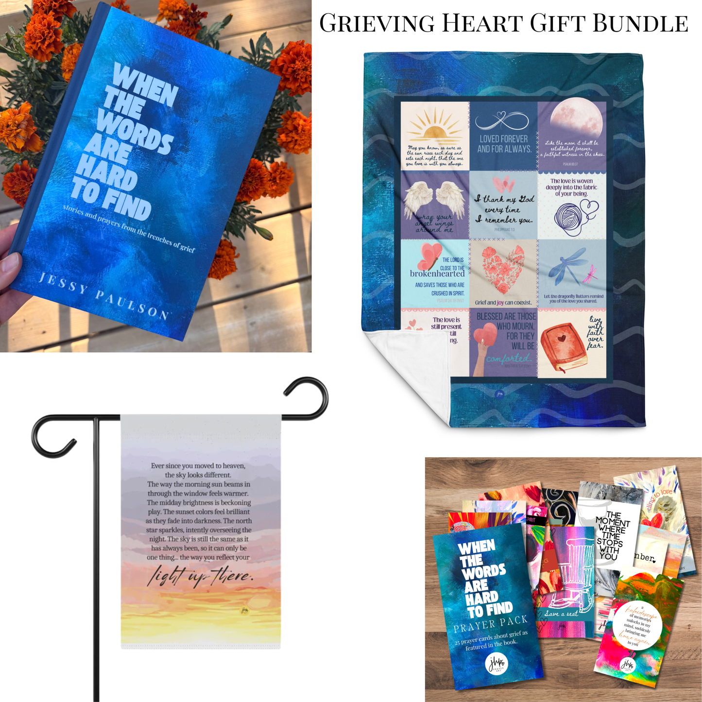 Grieving Heart Gift Bundle | Christian Sympathy Gift Set for Loss & Remembrance