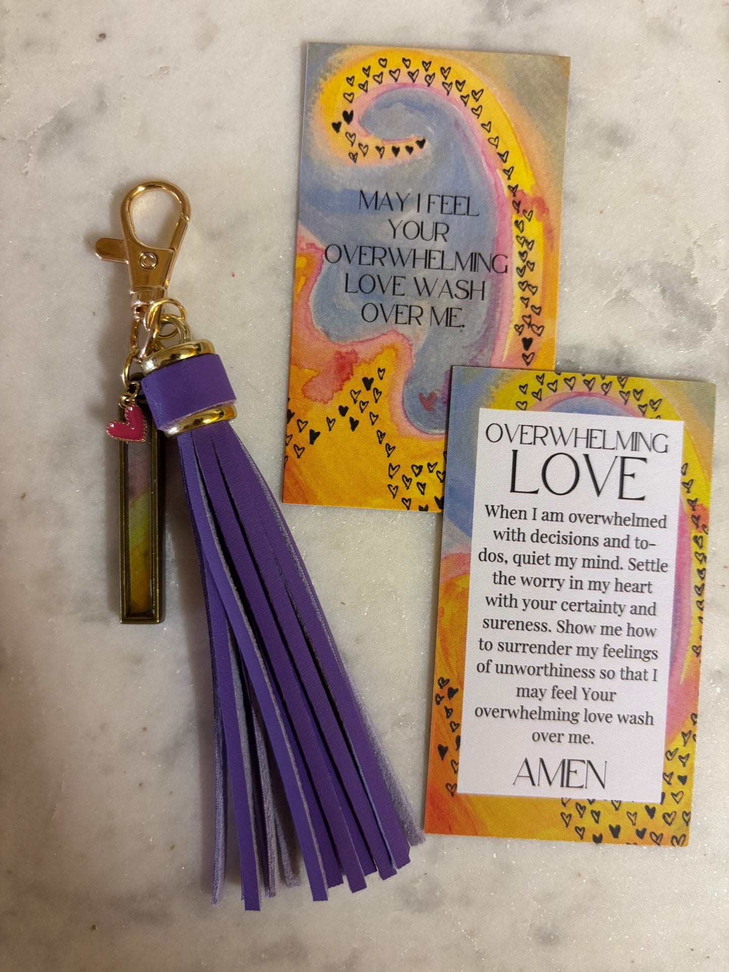 Overwhelming Love Keychain, a jhp Prayer Art original Signature (3)