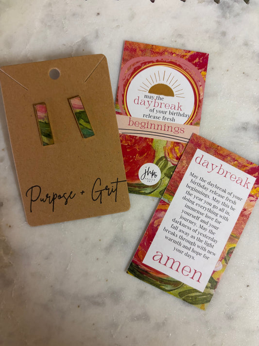 Daybreak Earrings, a jhp Prayer Art original Signature (2)