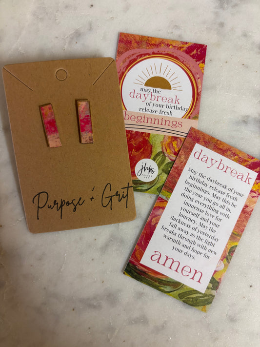 Daybreak Earrings, a jhp Prayer Art original Signature (1)