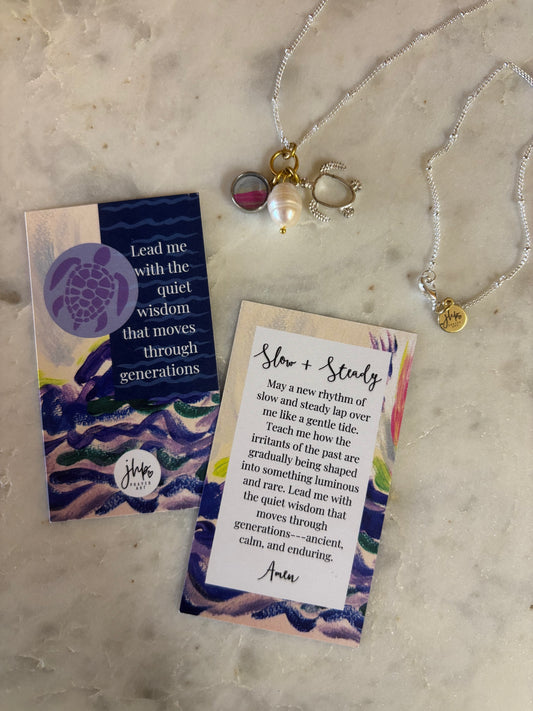 Slow + Steady, a jhp Prayer Art original Signature Necklace (3)