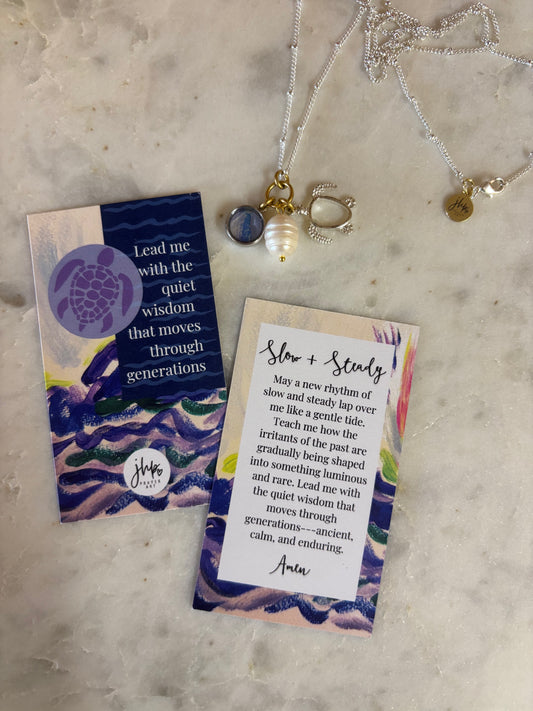 Slow + Steady, a jhp Prayer Art original Signature Necklace (2)