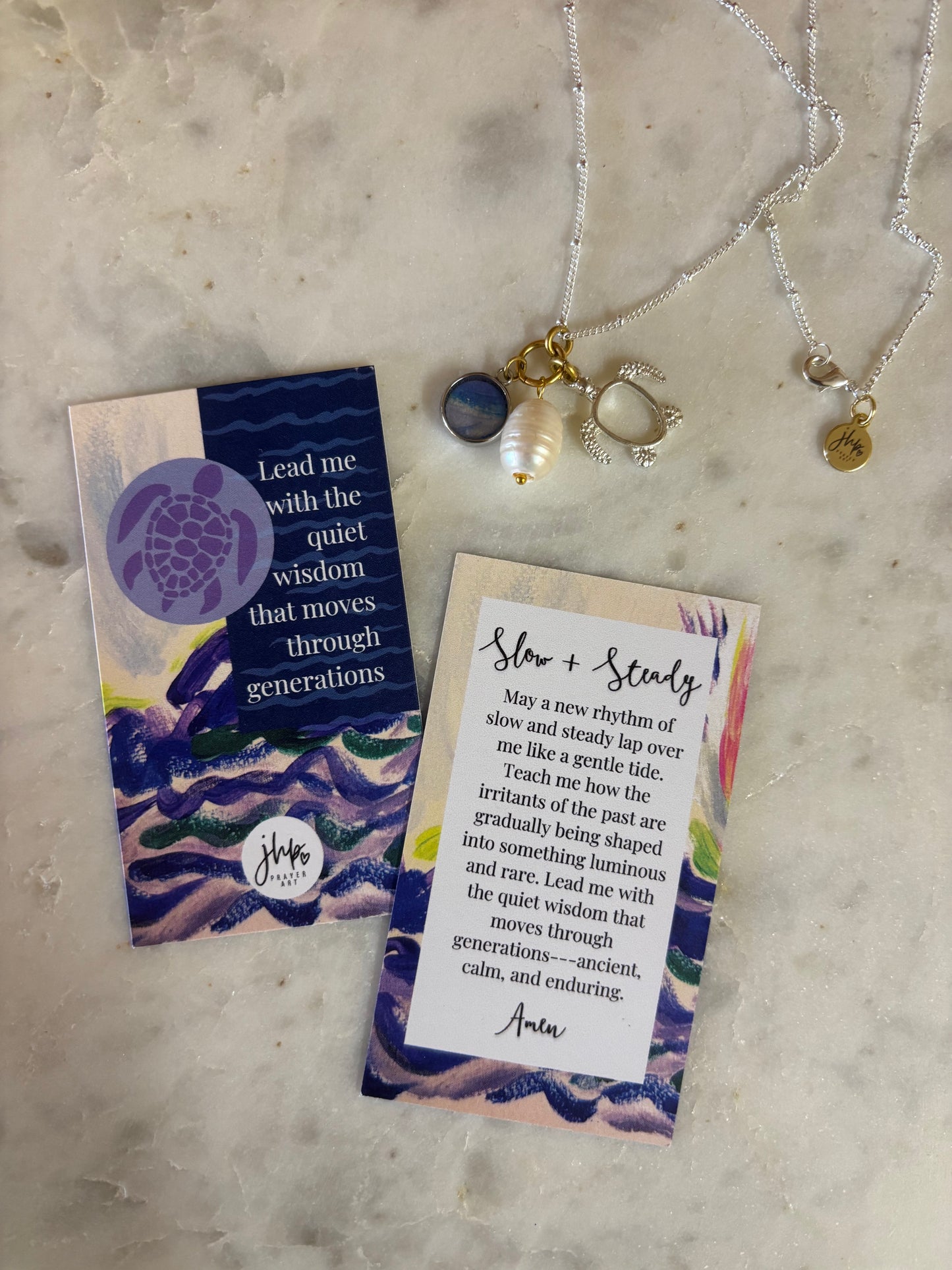 Slow + Steady, a jhp Prayer Art original Signature Necklace (1)