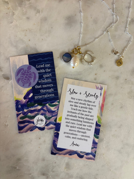 Slow + Steady, a jhp Prayer Art original Signature Necklace (1)