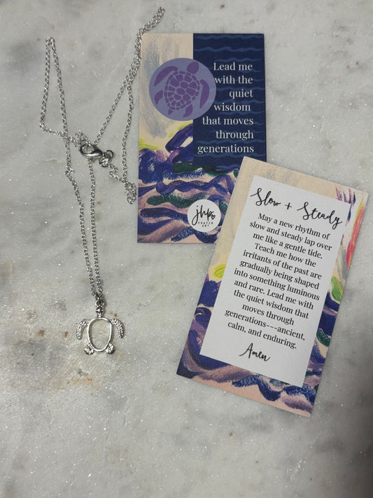 Slow and Steady Turtle Necklace