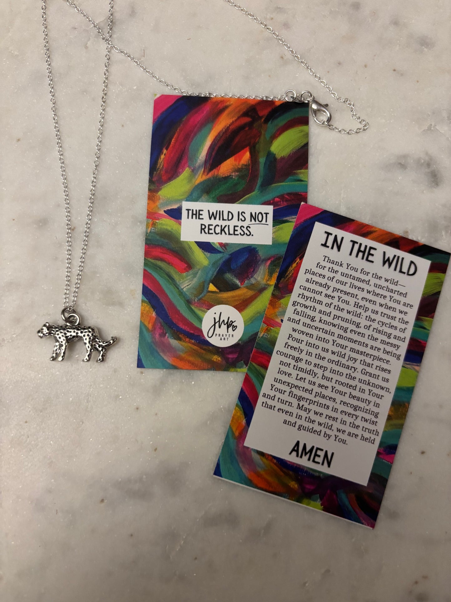 In The Wild Snow Leopard Necklace