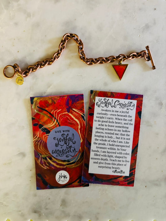 "Joyful Curiosity" – A jhp, Prayer Art Signature Original Bracelet (9)