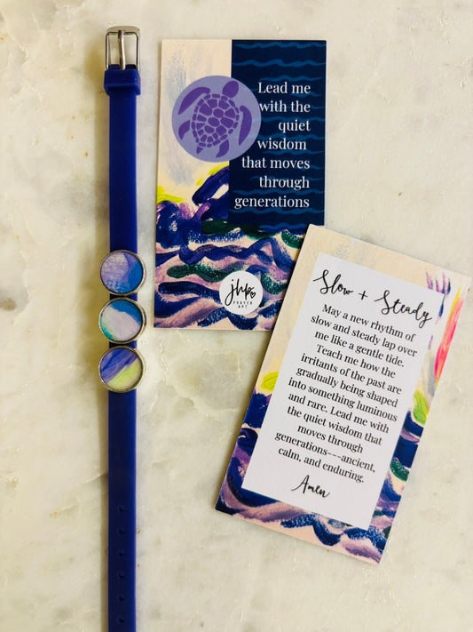 "Slow and Steady" – A jhp, Prayer Art Signature Original Bracelet (2)