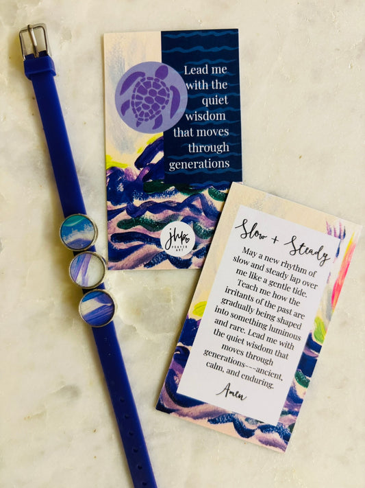 "Slow and Steady" – A jhp, Prayer Art Signature Original Bracelet (3)