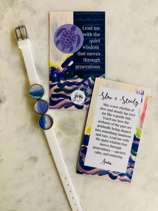 "Slow and Steady" – A jhp, Prayer Art Signature Original Bracelet (4)