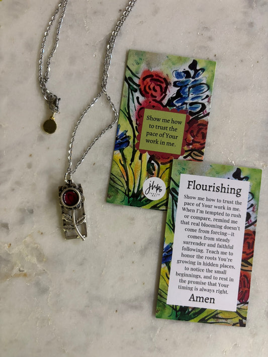 "Flourishing" – A jhp, Prayer Art Signature Original Necklace (2)