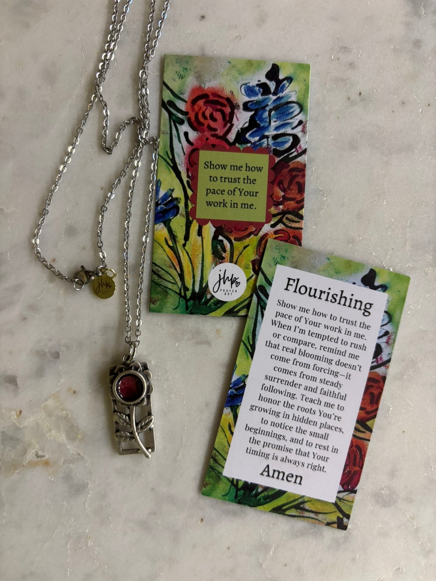 "Flourishing" – A jhp, Prayer Art Signature Original Necklace (4)