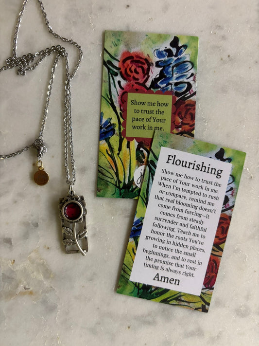 "Flourishing" – A jhp, Prayer Art Signature Original Necklace (5)