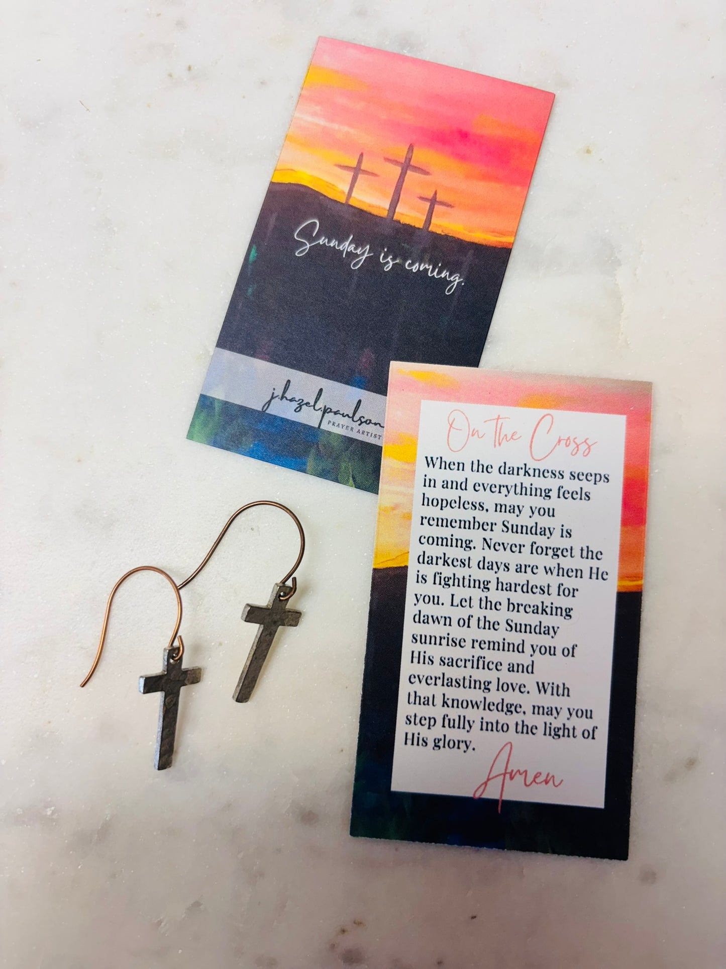 On the Cross Earrings