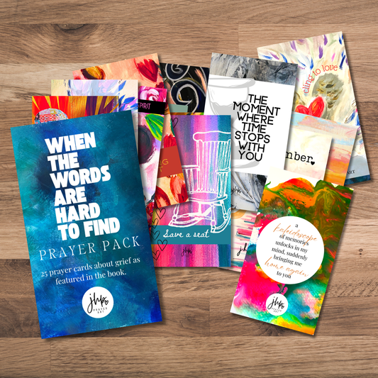 When the Words Are Hard to Find Prayer Cards | 25 Christian Grief Prayers