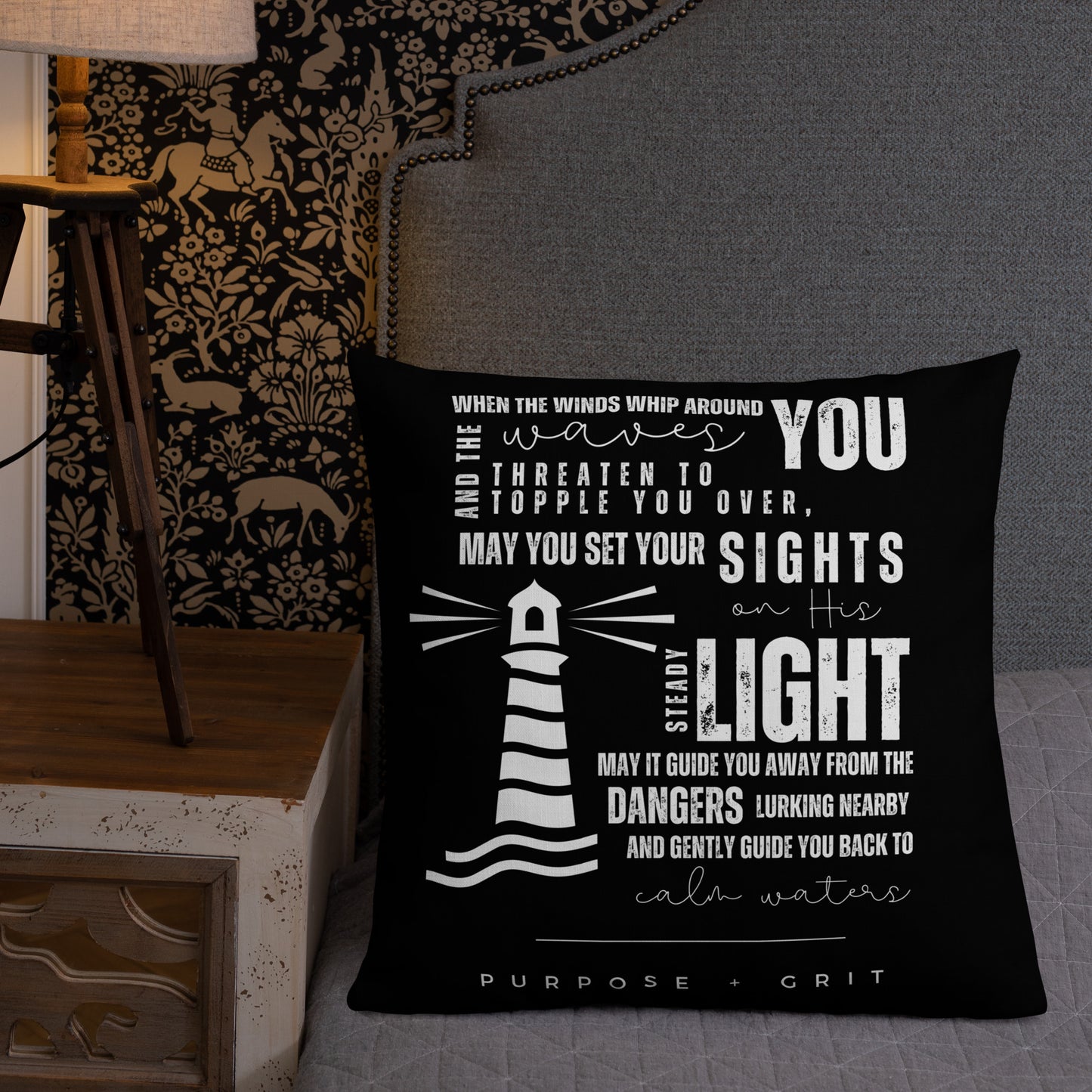 Lighthouse Throw Pillow