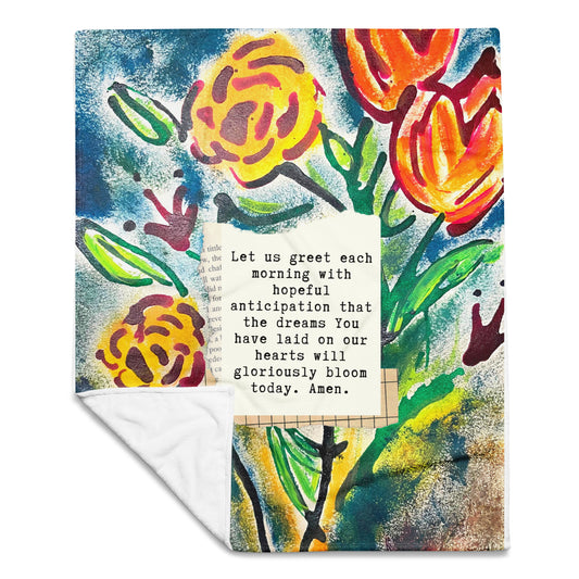 Morning Glory Throw Blanket