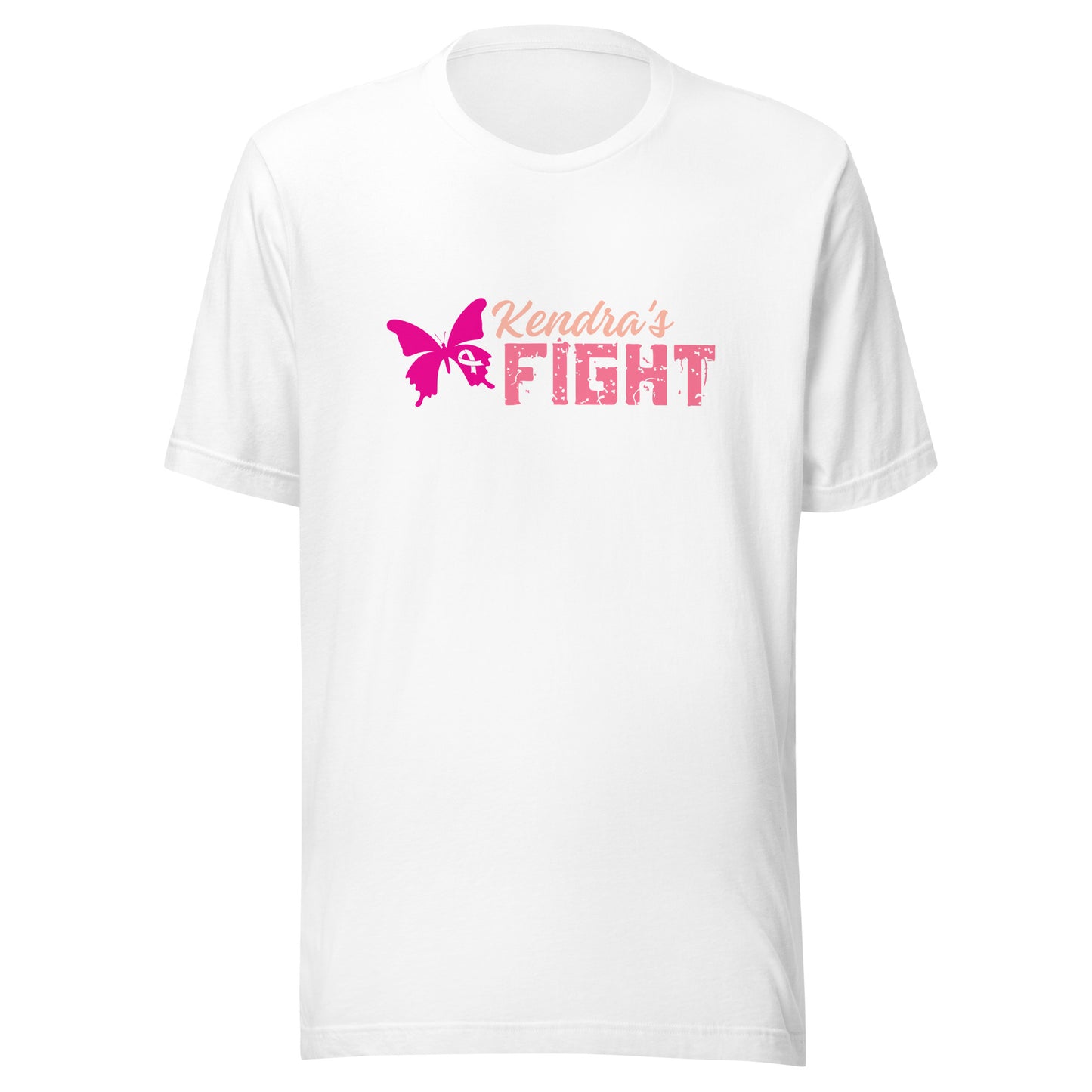 Kendra's Fight Butterfly Unisex t-shirt