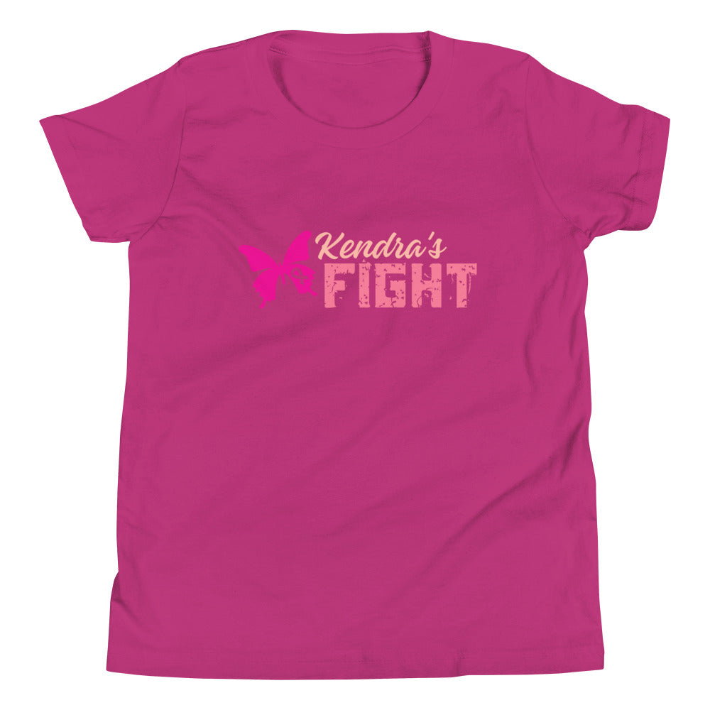 Kendra's Fight Butterfly Youth Short Sleeve T-Shirt