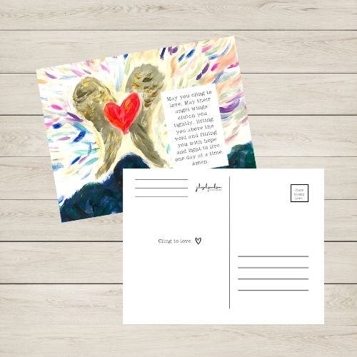 You've Been On My Mind:a postcard pack to support the one with the grieving heart.