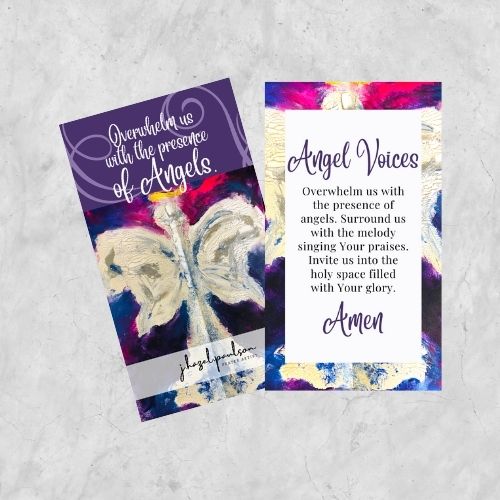Angel Voices Prayer Card
