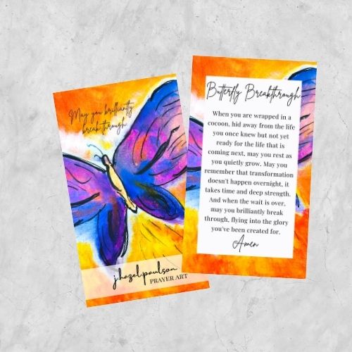 Butterfly Breakthrough Prayer Card