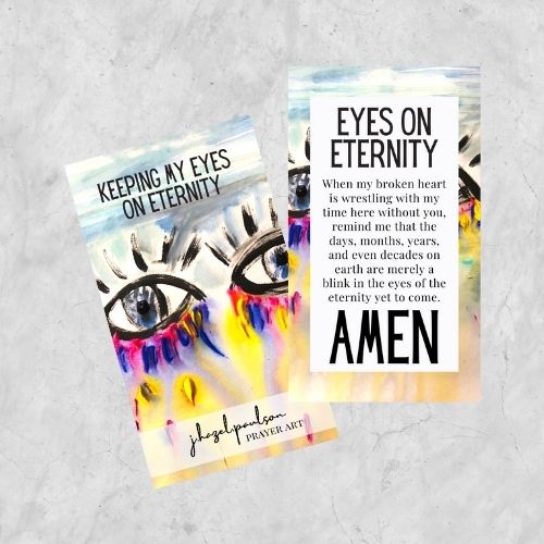 Eyes on Eternity Prayer Card