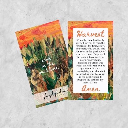 Harvest Prayer Card