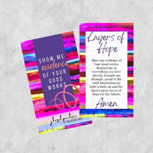 Layers of Hope Prayer Card