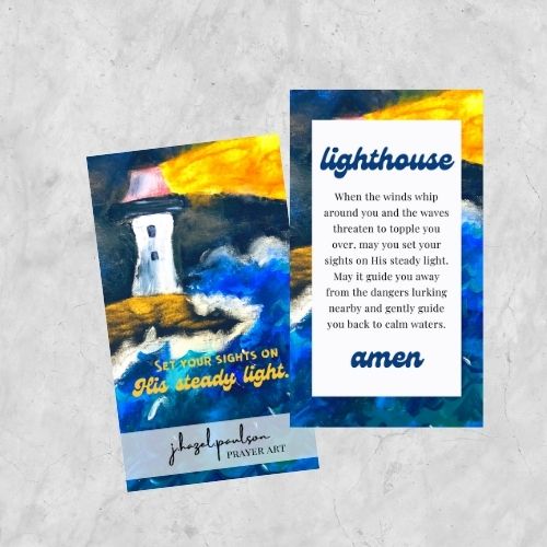 Lighthouse Prayer Card