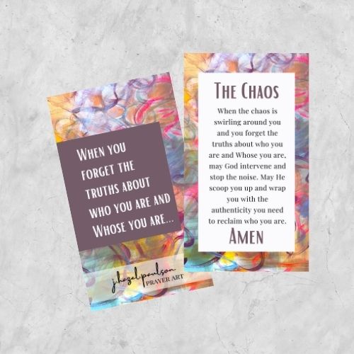 The Chaos Prayer Card – Purpose + Grit