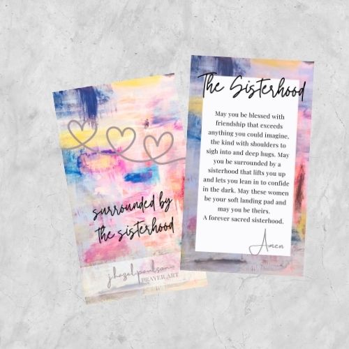 The Sisterhood Prayer Card – Purpose + Grit