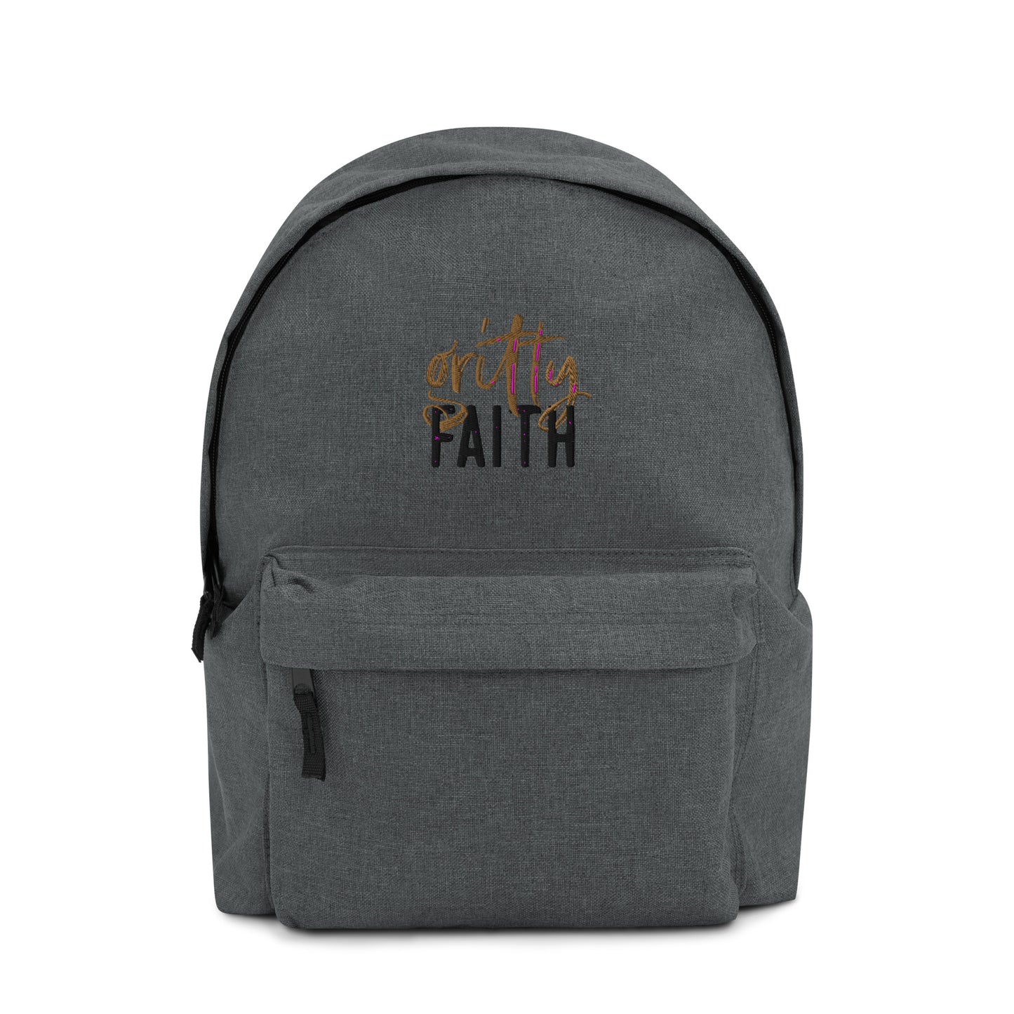 Gritty Faith Embroidered Backpack