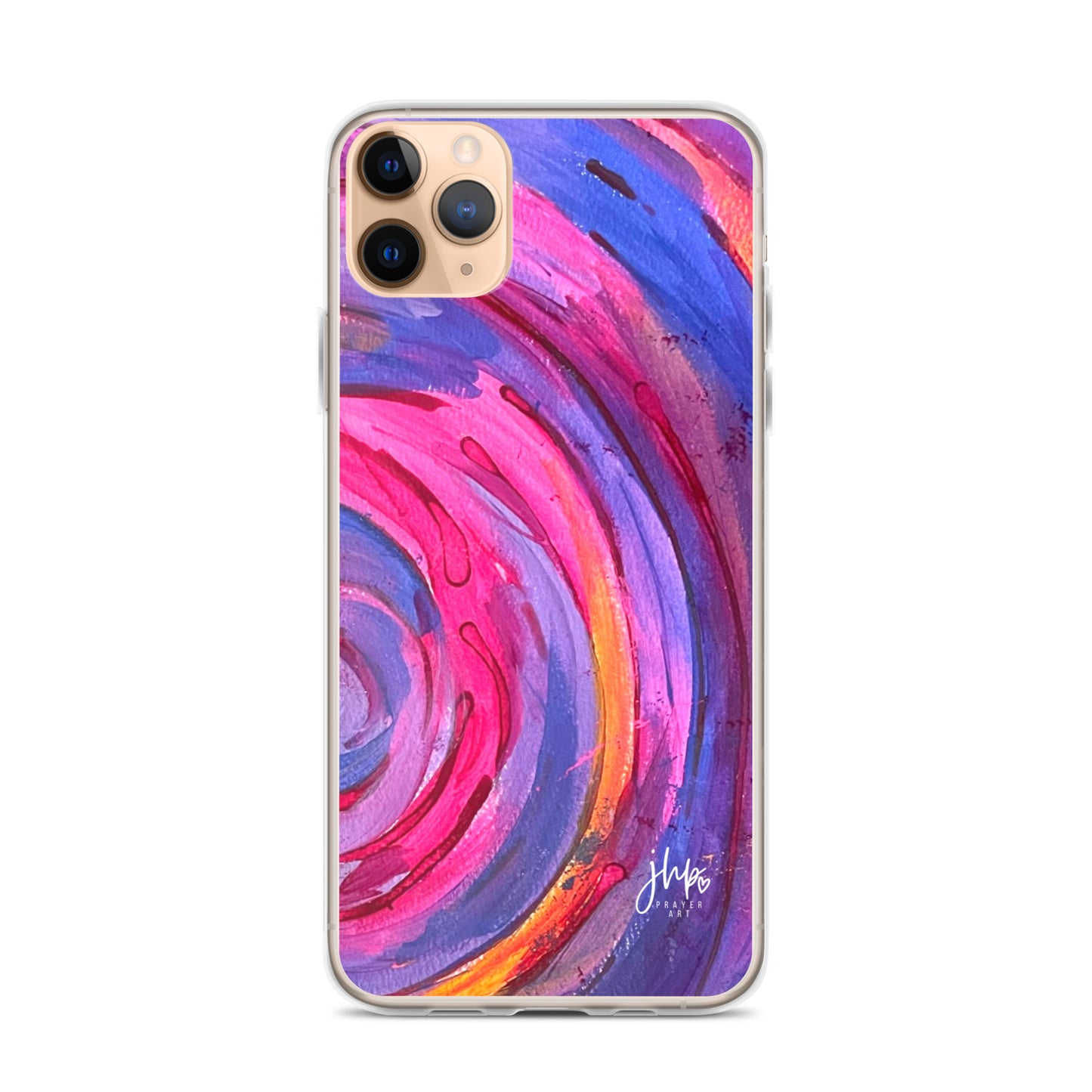 Purple Ripple iPhone Case