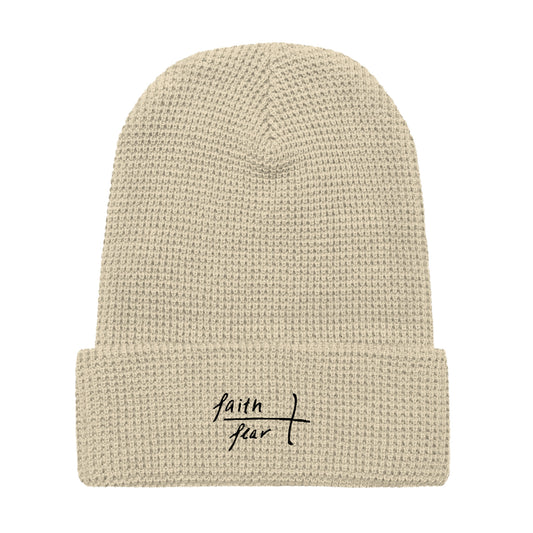 Faith Over Fear Waffle beanie